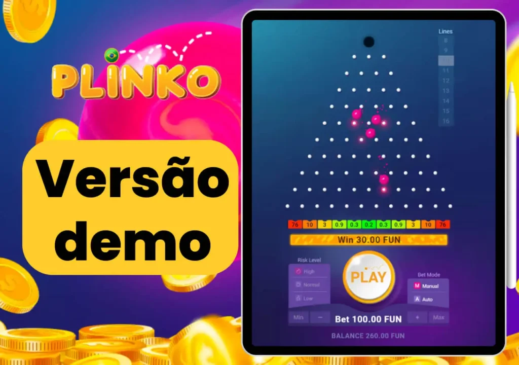 Tente jogar a versão demo do Plinko para explorar todos os recursos e benefícios do jogo