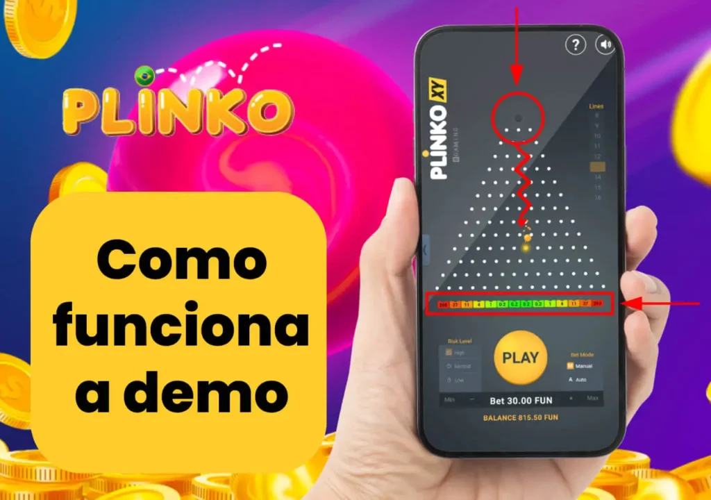 Descrição do processo do jogo Plinko no site oficial do Plinko